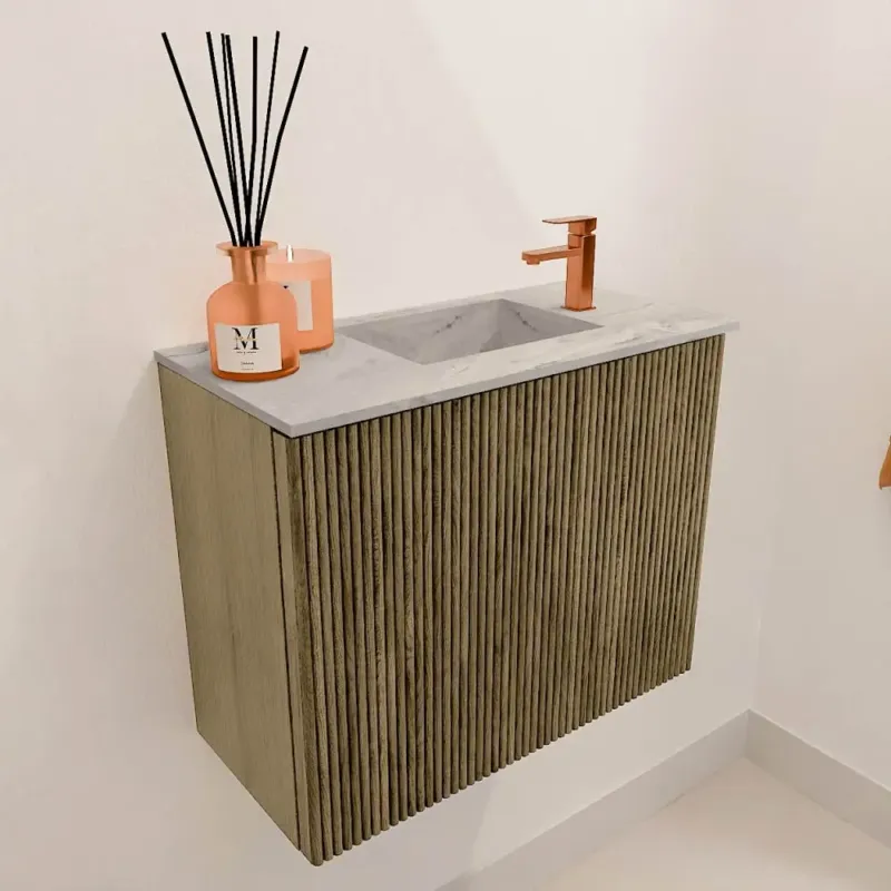 Shop Nu Mondiaz Joya DLux 50cm toiletmeubel dusk met wastafel faye rechts 1 kraangat glace