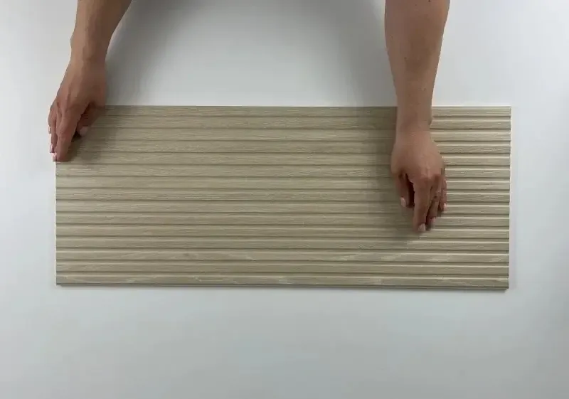 Tegelsample Jabo Valkiria wandtegel eiken naturel 30x75cm gerectificeerd Direct Verzonden