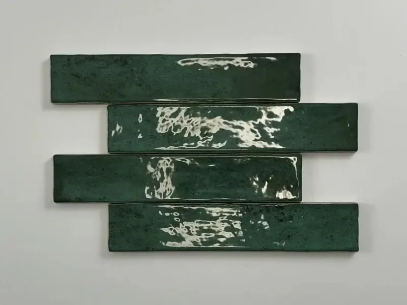 Tegelsample Jabo Kalon wandtegel groen 5x25cm glans Favoriet