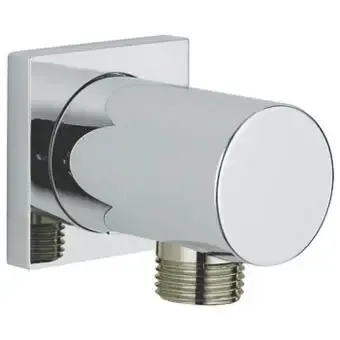 Grohe Rainshower wandaansluitbocht m. vierkante rozet chroom Exclusieve Aanbieding