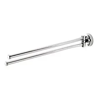 Goedkoop Geesa Luna 2-lids handdoekhouder chroom