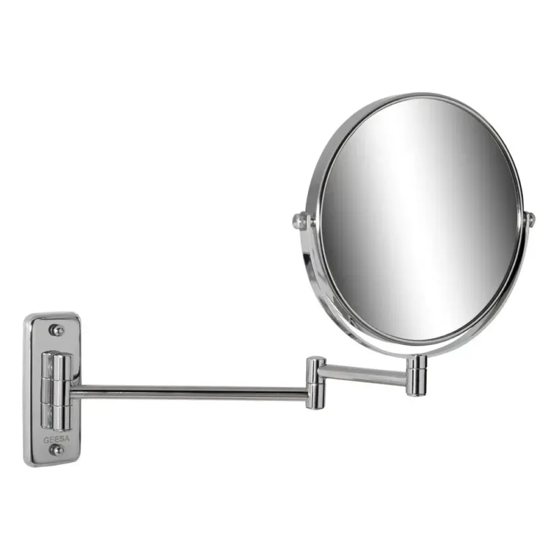 Geesa Mirror scheerspiegel 2-armig 5x vergrotend ø 200 mm chroom Op = Op