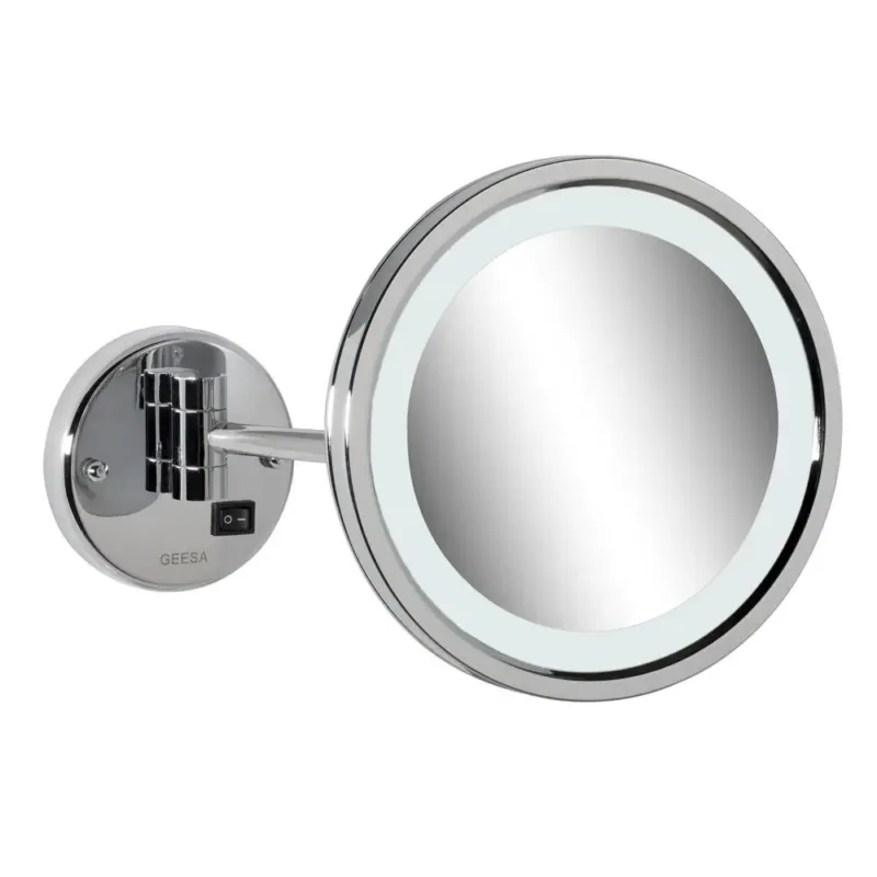 Lage Kosten Geesa Mirror scheerspiegel LED-verlichting 1 arm 3x vergrotend ø 215 mm chroom