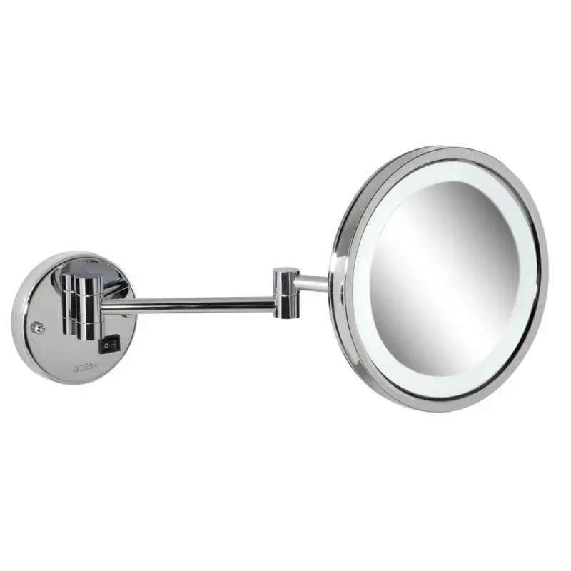 Gratis Retour Geesa Mirror scheerspiegel LED-verlichting 2-armig 3x vergrotend ø 215 mm chroom