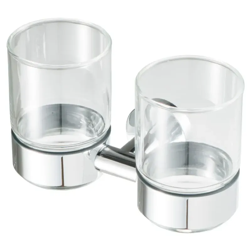 Direct Beschikbaar Geesa Nemox glashouder met glas dubbel chroom