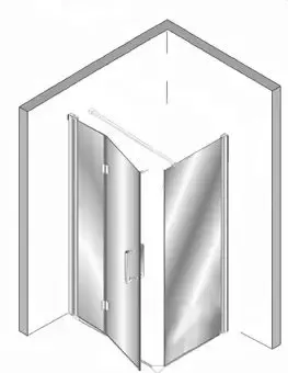 Voordeelprijs Plieger Panorama douchecabine met vouwdeur 90x120cm chroom