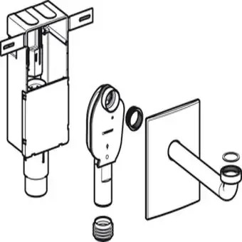 Bestseller Geberit Uniflex kunststof inbouwsifon m. wandinbouwkast 1 1/4"x32mm voor wastafel