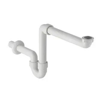 Geberit ruimtebesparend wastafelsifon 40mm alpien wit Flitsaanbieding