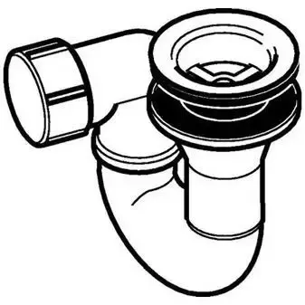 Geberit douchebakafvoer compleet t.b.v. douchebak m. gat 52mm z. afdekrozet chroom Exclusieve Aanbieding