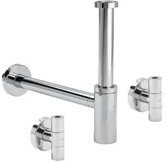 Favoriet Viega Eleganta- set 1 plugbekersifon m. 2 hoekstopkranen 5/4"x32 chroom