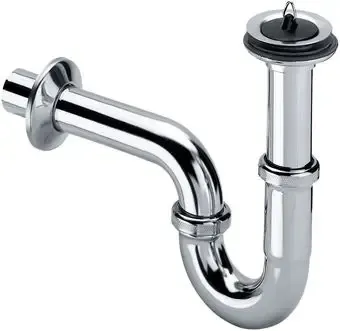 Viega plugbuissifon m. muurbuis 5/4"x32 m. rozet m. stop m. universeelventiel chroom Flitsaanbieding