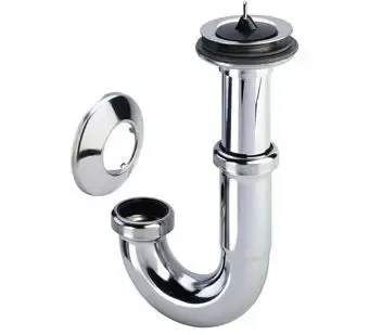 Viega plugbuissifon z. muurbuis 5/4" m. rozet chroom Tijdelijk Beschikbaar
