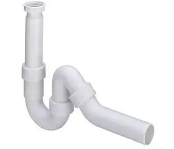 Shop Nu Viega hostaleen universeel sifon 5/4"x40mm m. 45° afvoerbocht wit