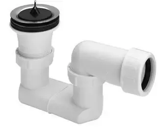 Viega douchebakafvoer compleet v. douchebak m. gat 52mm 6/4"x40mm wit Veilige Betaling