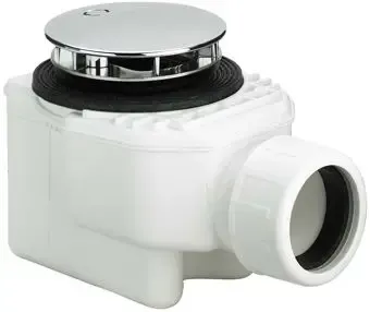Uitverkoop Viega domoplex douchebakafvoer compleet v. afvoergat 52mm 75x40 klem m. afdekplaat chroom