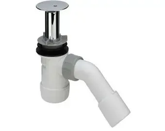 Viega Duoplex douchebakafvoer compleet m. uittrekb. standpijp 75x90x40/50 v. douchebak m. afvoergat Ø52mm chroom Weekendaanbieding