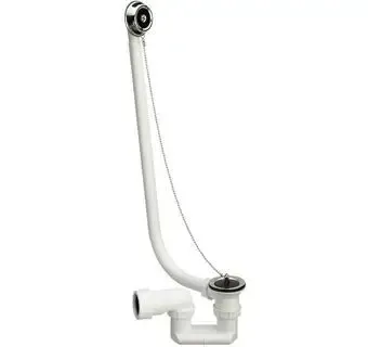 Viega badplug- en overloopcombinatie m. stop en ketting 40mm chroom Superprijs