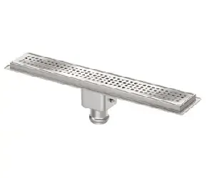 van den Berg RVS standaard douchegoot m. onderuitloop 700x100mm inbouwdiepte 150mm Veilige Betaling