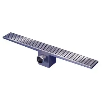 Betaalbaar van den Berg RVS standaard douchegoot m. onderuitloop 800x100mm inbouwdiepte 150mm