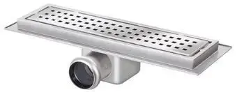 Betaalbaar van den Berg RVS standaard douchegoot m. zijuitloop 800x100mm inbouwdiepte 92mm