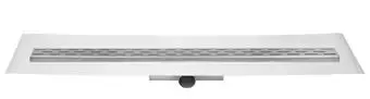Easy Drain Compact 30 FF douchegoot enkele plaat 6x100cm m. zijuitloop RVS Snelle Levering