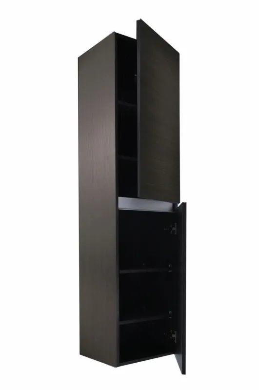 Meest Verkocht Mueller Panama badkamerkast houtnerf grijs 160x35x35cm