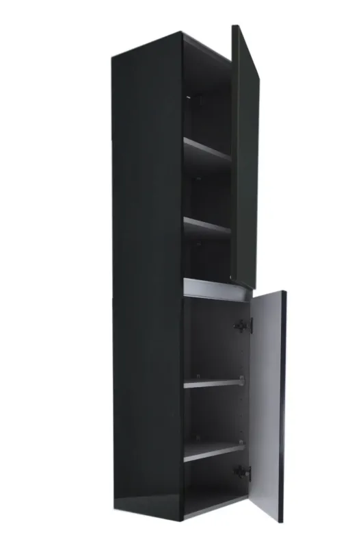 Uitverkoop Mueller Panama badkamerkast hoogglans antraciet 160x35x35cm