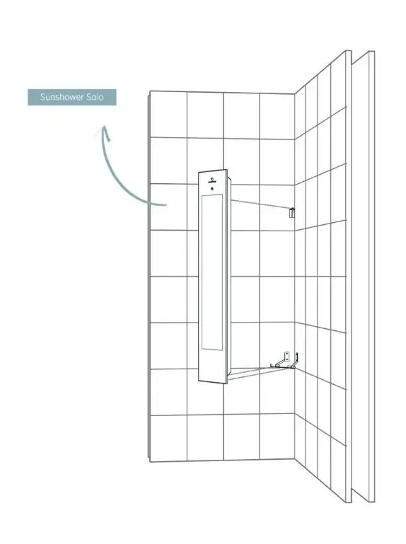 Beperkt Aanbod Sunshower Solo opbouw infraroodlamp 124x20x18cm white