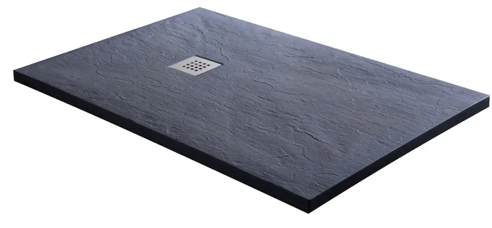 Hoge Kwaliteit Badstuber Kreta marmer douchebak 120x80x3.2cm rechthoekig