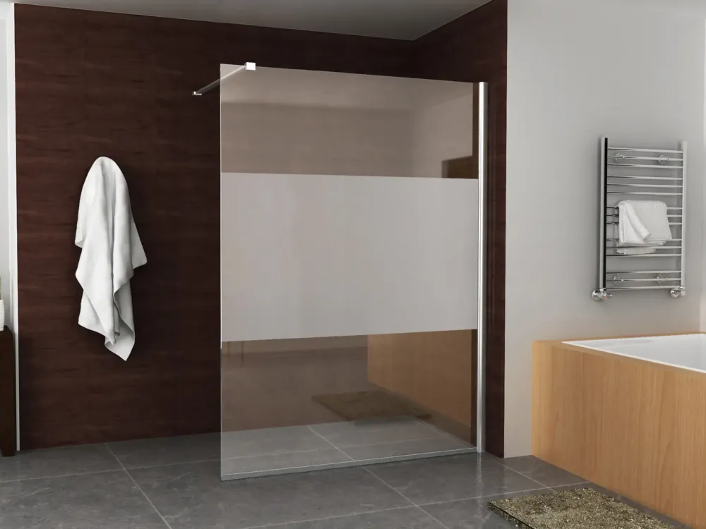 Speciale Aanbieding Mueller inloopdouche met muurprofiel 140x200 8mm Nano matglas