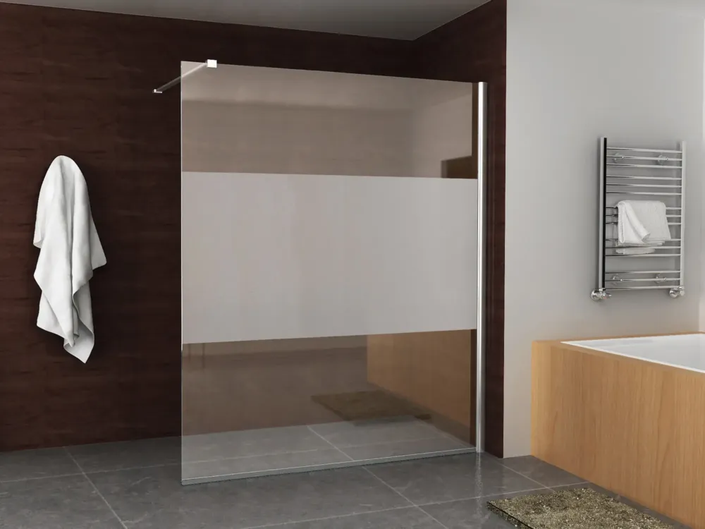 Meest Verkocht Mueller inloopdouche met muurprofiel 160x200 8mm Nano matglas