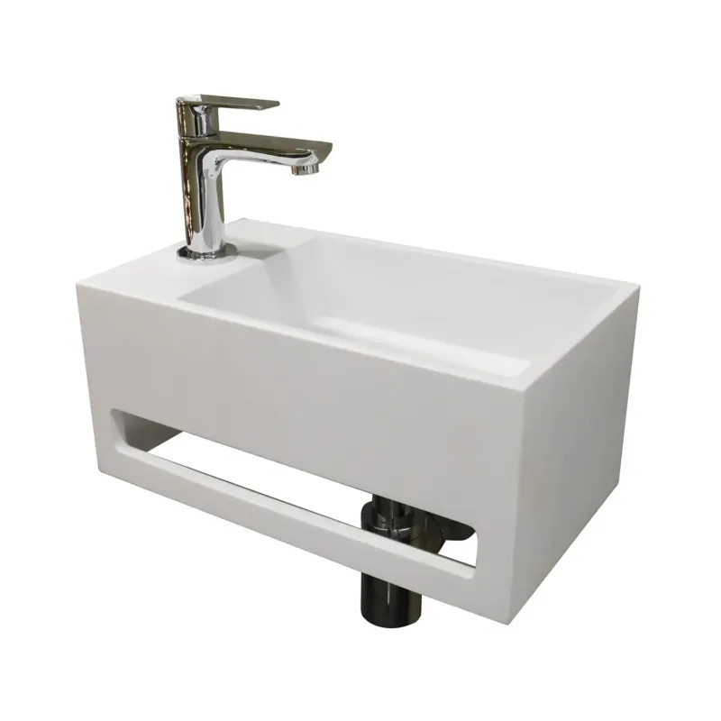 Mueller Solid Surface fontein met handdoekhouder links Actieprijs