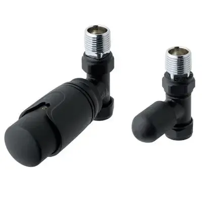 Beste Prijs Eastbrook Valve radiator aansluitset recht met thermostaat zwart