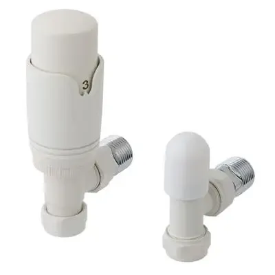 Betaalbaar Eastbrook Valve radiator aansluitset haaks met thermostaat wit