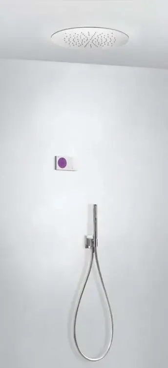 Flitsaanbieding Tres Shower Technology elektronische inbouwthermostaat met regendouche 50cm en handdouche