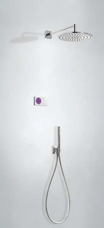 Tres Shower Technology elektronische inbouwthermostaat met regendouche 30cm en handdouche Flitsaanbieding
