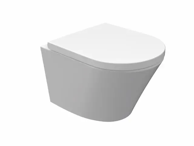 Veilige Betaling Mueller Afesta Junior toiletpot randloos met softclose zitting