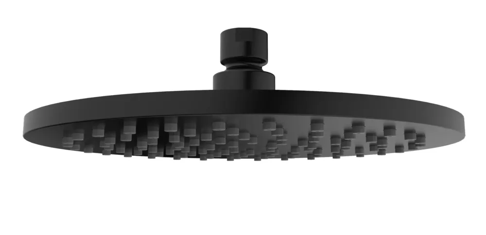 Goedkoop Mueller Round zwarte regendouche 20cm