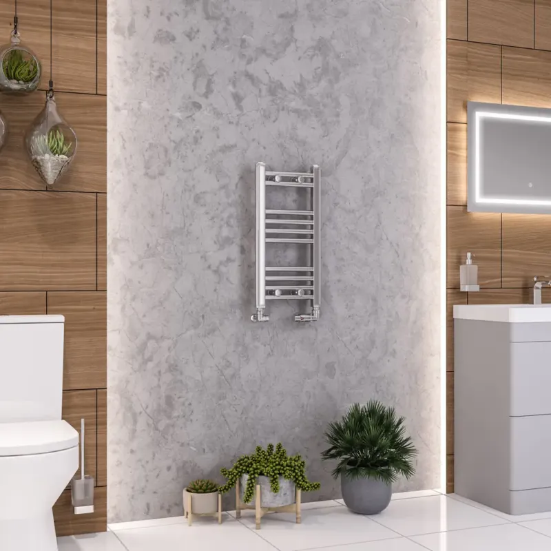 Eastbrook Wendover handdoekradiator 30x60cm 123W chroom Beperkte Voorraad