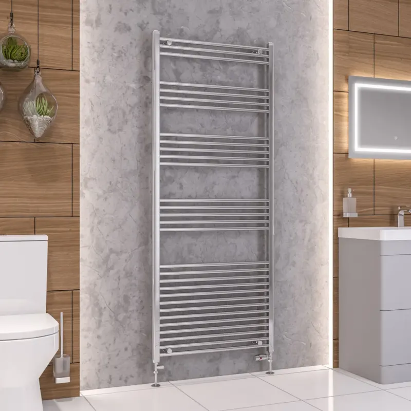 Eastbrook Wendover handdoekradiator 75x180cm 747W chroom Direct Verzonden