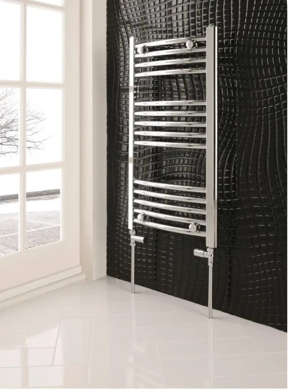Merkproduct Eastbrook Wendover gebogen handdoekradiator 50x60cm 180W chroom