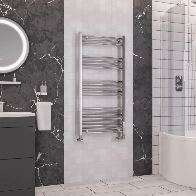 Koopje Eastbrook Wendover gebogen handdoekradiator 60x120cm 416W chroom