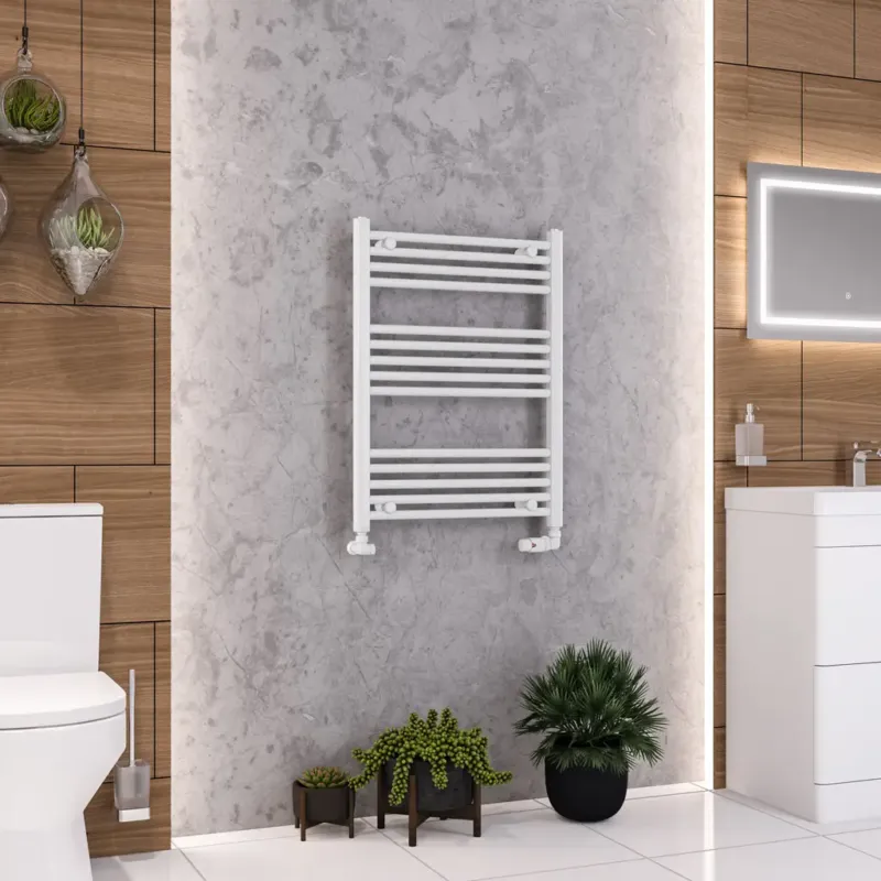 Eastbrook Wendover handdoekradiator 60x80cm 362W wit glans Uitverkoop