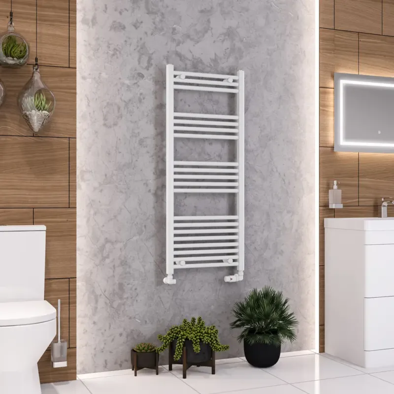 Aanbieding Eastbrook Wendover handdoekradiator 50x120cm 453W wit glans