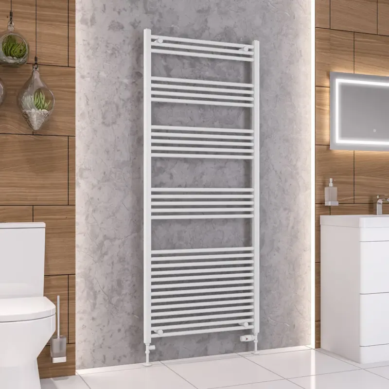 Eastbrook Wendover handdoekradiator 75x180cm 946W wit glans Alleen Vandaag