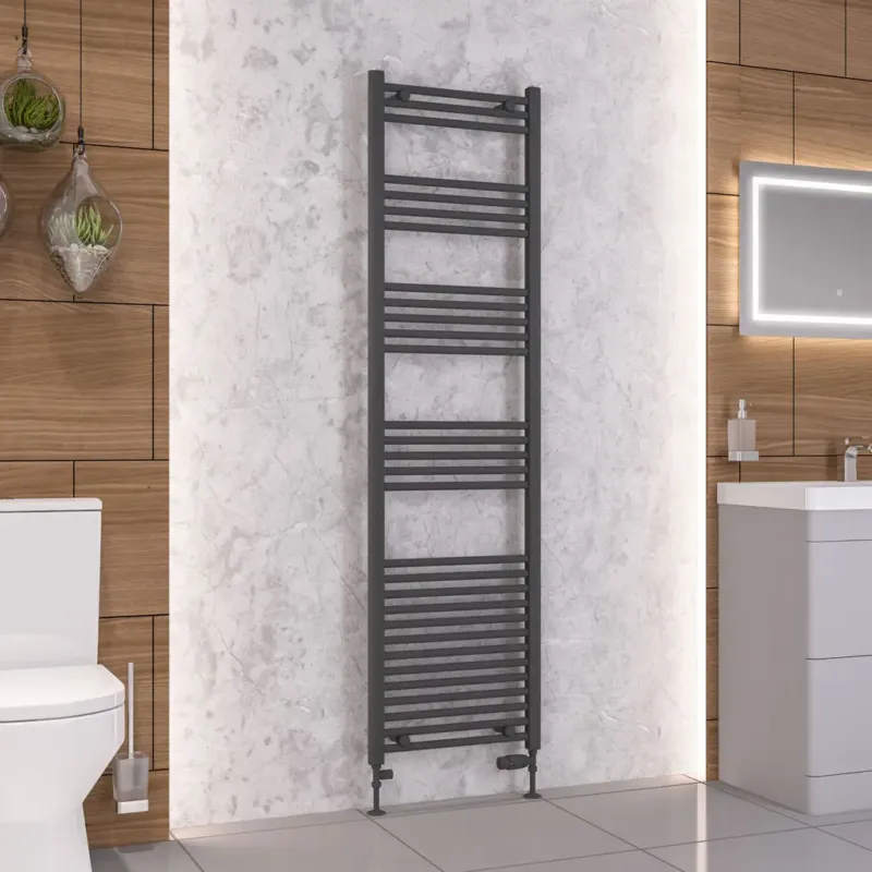 Eastbrook Wendover handdoekradiator 50x180cm 781W antraciet Flitsaanbieding