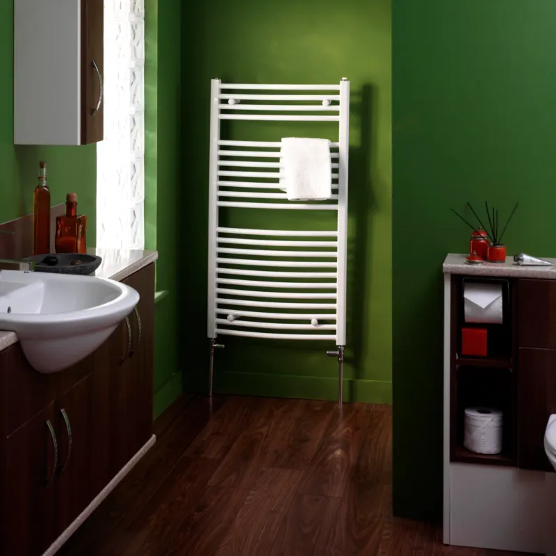 Eastbrook Biava Multirail verticale gebogen verwarming 119x60cm Wit 553 watt Flitsaanbieding