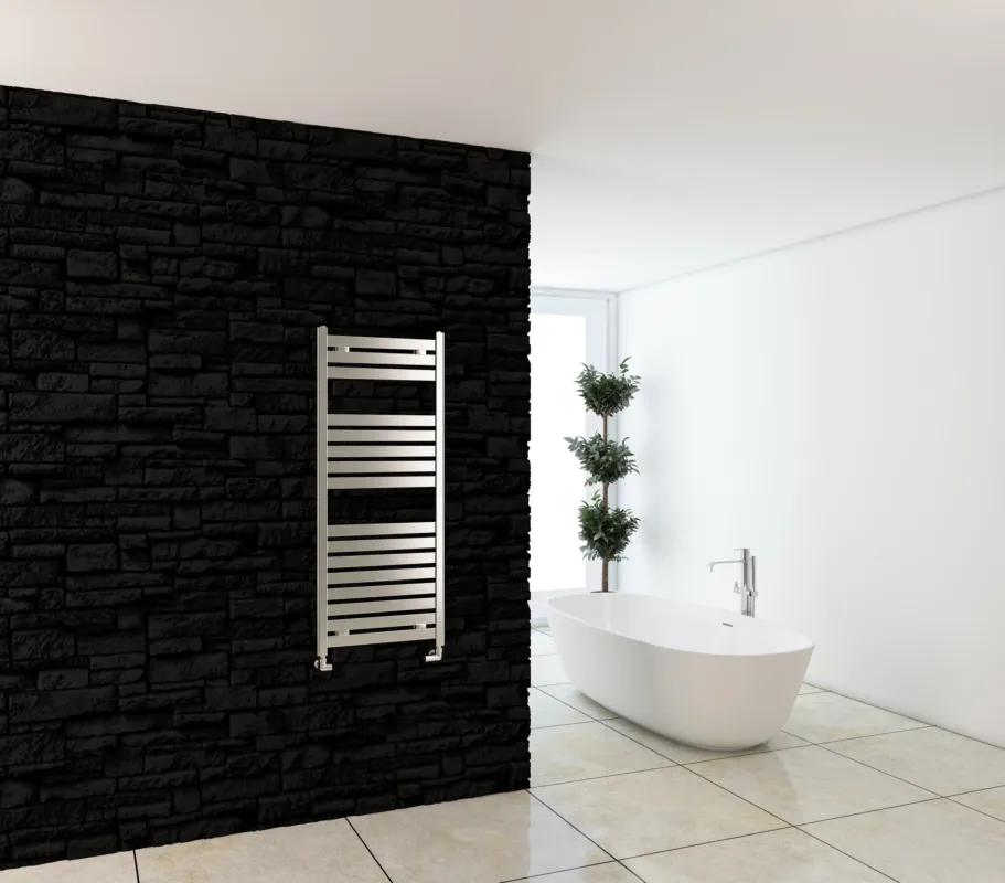 Eastbrook Staverton handdoek radiator 60x40cm Chroom 217 watt Express Levering