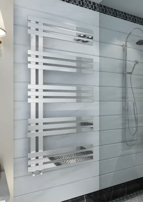 Eastbrook Rizano design radiator 100x50cm Chroom 545 watt Snelle Levering