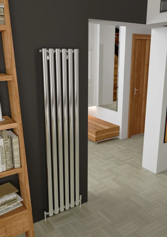 Tijdelijk Beschikbaar Eastbrook Tunstall verticale radiator 180x42cm Chroom 602 watt